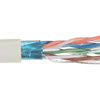 Picture of Category 6 Bulk Cable, F/UTP Foil Shielded 4-Pair 26AWG Stranded Conductor Low Smoke Zero Halogen LSZH Gray, 500FT