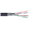 Picture of Category 5E SF/UTP PUR 26 AWG 4-Pair Stranded Conductor Black, 1KFT
