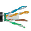Picture of Category 6a 10gig Ethernet Bulk Cable, Double Shielded SF/UTP, 26AWG Stranded, High Flex CMX Zero Halogen FR-PUR Jacket, Black, 100FT