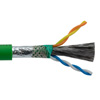 Picture of Profinet Category 5e Bulk Cable, SF/UTP Double Shielded, Two-Pair, 22AWG Solid, Industrial Outdoor PLTC TPE Jacket, Green, 100ft