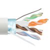 Picture of Category 6a 10gig Ethernet Bulk Cable, Shielded F/UTP, 23AWG Solid 4-Pair, CMP Plenum Jacket, White, 100FT