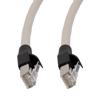 Picture of Category 5e Cat5e Cable Assembly, F/UTP Foil Shielded, 26AWG Stranded, RJ45 Male Plug to RJ45 Male Plug, PVC Jacket, Gray, 55F