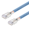 Picture of Category 6a Aerospace Ethernet Cable High-Temp Double Shielded FEP Blue RJ45, 100.0ft