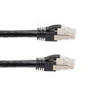 Picture of Category 6a 10gig 100W PoE Ethernet Cable Assembly, 22AWG Stranded, RJ45 Male Plug, CM PVC Jacket, Black, 200FT