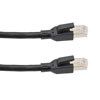Picture of Category 6a 10gig HDBaseT Ethernet AV Cable Assembly, SF/UTP Double Shielded, 24AWG Solid, RJ45 Male Plug, TPE Jacket, Black, 15FT