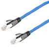 Picture of Category 6a 10gig Ethernet Patch Cable, F/UTP Shielded, RJ45, HiTemp 105C CMP Plenum Jacket, 26AWG Stranded Relaxed Style, 300V, Blue, 10F