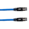 Picture of Category 6a 10gig Ethernet Patch Cable, F/UTP Shielded, RJ45, HiTemp 105C CMP Plenum Jacket, 26AWG Stranded Relaxed Style, 300V, Blue, 1F