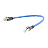 Picture of Category 6a 10gig Ethernet Patch Cable, F/UTP Shielded, RJ45, HiTemp 105C CMP Plenum Jacket, 26AWG Stranded Relaxed Style, 300V, Blue, 1F