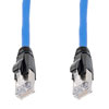 Picture of Category 6a 10gig Ethernet Patch Cable, F/UTP Shielded, RJ45, HiTemp 105C CMP Plenum Jacket, 26AWG Stranded Relaxed Style, 300V, Blue, 5F
