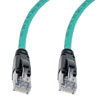 Picture of Category 6a 10gig Ethernet Patch Cable, F/UTP Shielded, RJ45, HiTemp 105C CMP Plenum Jacket, 26AWG Stranded Relaxed Style, 300V, Green, 7F