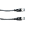 Picture of Category 6a 10gig Ethernet Patch Cable, F/UTP Shielded, RJ45, HiTemp 105C CMP Plenum Jacket, 26AWG Stranded Relaxed Style, 300V, Gray, 3F