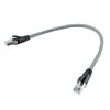 Picture of Category 6a 10gig Ethernet Patch Cable, F/UTP Shielded, RJ45, HiTemp 105C CMP Plenum Jacket, 26AWG Stranded Relaxed Style, 300V, Gray, 3F