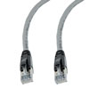 Picture of Category 6a 10gig Ethernet Patch Cable, F/UTP Shielded, RJ45, HiTemp 105C CMP Plenum Jacket, 26AWG Stranded Relaxed Style, 300V, Gray, 75F