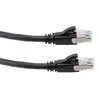 Picture of Category 6a 10gig Ethernet Patch Cable, F/UTP Shielded, RJ45, Riser CMR/CMG Jacket, 26AWG Stranded Relaxed Style, 300V, Black, 2FT
