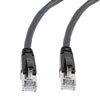 Picture of Category 6a 10gig Ethernet Patch Cable, F/UTP Shielded, RJ45, Riser CMR/CMG Jacket, 26AWG Stranded Relaxed Style, 300V, Black, 2FT
