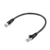 Picture of Category 6a 10gig Ethernet Patch Cable, F/UTP Shielded, RJ45, Riser CMR/CMG Jacket, 26AWG Stranded Relaxed Style, 300V, Black, 2FT