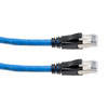 Picture of Category 6a 10gig Ethernet Patch Cable, F/UTP Shielded, RJ45, Riser CMR/CMG Jacket, 26AWG Stranded Relaxed Style, 300V, Blue, 15FT