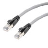 Picture of Category 6a 10gig Ethernet Patch Cable, F/UTP Shielded, RJ45, Riser CMR/CMG Jacket, 26AWG Stranded Relaxed Style, 300V, Gray, 15FT