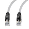 Picture of Category 6a 10gig Ethernet Patch Cable, F/UTP Shielded, RJ45, Riser CMR/CMG Jacket, 26AWG Stranded Relaxed Style, 300V, Gray, 2FT