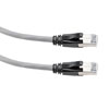 Picture of Category 6a 10gig Ethernet Patch Cable, F/UTP Shielded, RJ45, Riser CMR/CMG Jacket, 26AWG Stranded Relaxed Style, 300V, Gray, 75FT