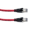 Picture of Category 6a 10gig Ethernet Patch Cable, F/UTP Shielded, RJ45, CMR Riser CMG Jacket, 26AWG Stranded Relaxed Style, 300V, Red, 75F