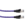 Picture of Category 6a 10gig Ethernet Patch Cable, F/UTP Shielded, RJ45, Riser CMR/CMG Jacket, 26AWG Stranded Relaxed Style, 300V, Violet, 3FT