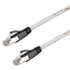 Picture of Category 6a 10gig Ethernet Patch Cable, F/UTP Shielded, RJ45, CMR Riser CMG Jacket, 26AWG Stranded Relaxed Style, 300V, White, 7F