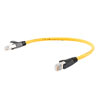 Picture of Category 6a 10gig Ethernet Patch Cable, F/UTP Shielded, RJ45, CMR Riser CMG Jacket, 26AWG Stranded Relaxed Style, 300V, Yellow, 2F