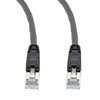 Picture of Category 6a 10gig Ethernet Patch Cable, F/UTP Shielded, RJ45, Dual LSZH CM Jacket, 26AWG Stranded Relaxed Style, 300V, Black, 2FT