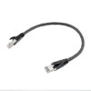 Picture of Category 6a 10gig Ethernet Patch Cable, F/UTP Shielded, RJ45, Dual LSZH CM Jacket, 26AWG Stranded Relaxed Style, 300V, Black, 2FT