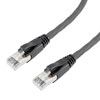 Picture of Category 6a 10gig Ethernet Patch Cable, F/UTP Shielded, RJ45, Dual LSZH CM Jacket, 26AWG Stranded Relaxed Style, 300V, Black, 5FT