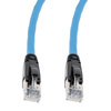 Picture of Category 6a 10gig Ethernet Patch Cable, F/UTP Shielded, RJ45, Dual LSZH CM Jacket, 26AWG Stranded Relaxed Style, 300V, Blue, 2FT
