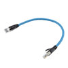 Picture of Category 6a 10gig Ethernet Patch Cable, F/UTP Shielded, RJ45, Dual LSZH CM Jacket, 26AWG Stranded Relaxed Style, 300V, Blue, 2FT
