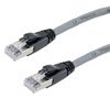 Picture of Category 6a 10gig Ethernet Patch Cable, F/UTP Shielded, RJ45, Dual LSZH CM Jacket, 26AWG Stranded Relaxed Style, 300V, Gray, 2FT