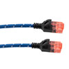 Picture of Cat6a, Ethernet Cable, U/UTP, 28 AWG, Indoor, Slim Cable with Nylon Covered Jacket, Blue, 25-foot