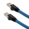 Picture of Plenum Rated Shielded Category 6a Cable, RJ45 / RJ45, 23AWG Solid, Blue, 1.0ft