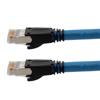 Picture of Plenum Rated Shielded Category 6a Cable, RJ45 / RJ45, 23AWG Solid, Blue, 50.0ft