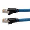 Picture of Plenum Rated Shielded Category 6a Cable, RJ45 / RJ45, 23AWG Solid, Blue, 75.0ft