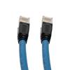 Picture of Plenum Rated Shielded Category 6a Cable, RJ45 / RJ45, 23AWG Solid, Blue, 75.0ft