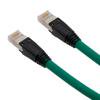 Picture of Plenum Rated Shielded Category 6a Cable, RJ45 / RJ45, 23AWG Solid, Green 2.0ft