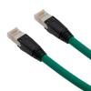 Picture of Plenum Rated Shielded Category 6a Cable, RJ45 / RJ45, 23AWG Solid, Green 3.0ft