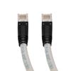 Picture of Plenum Rated Shielded Category 6a Cable, RJ45 / RJ45, 23AWG Solid, White, 75.0ft