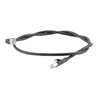 Picture of Ethernet 6a 10gig Right-Angle Patch Cable, F/UTP Shielded, 26AWG, RJ45 Straight to Up, LSZH, Black, 15 FT