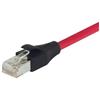 Picture of LSZH Shielded Category 6a Cable, RJ45 / RJ45, 26AWG Stranded, Red, 5.0ft