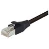 Picture of Double Shielded LSZH 26 AWG Stranded Cat 6 RJ45/RJ45 Patch Cord, Black, 15.0 Ft