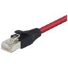 Picture of Double Shielded LSZH 26 AWG Stranded Cat 6 RJ45/RJ45 Patch Cord, Red, 1.0 Ft