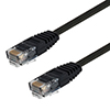 Picture of Category 6 Flat Patch Cable, RJ45 / RJ45, Black, 100.0 ft