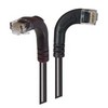 Picture of Category 6 Right Angle Patch Cable, RA Right Exit/Right Angle Down- Black 1.0 ft