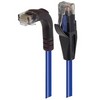 Picture of Category 6 Right Angle RJ45 Ethernet Patch Cord - Straight to RA (Down) - Blue, 30.0Ft