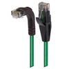 Picture of Category 6 Right Angle RJ45 Ethernet Patch Cords - Straight to RA (Down) - Green, 30.0Ft